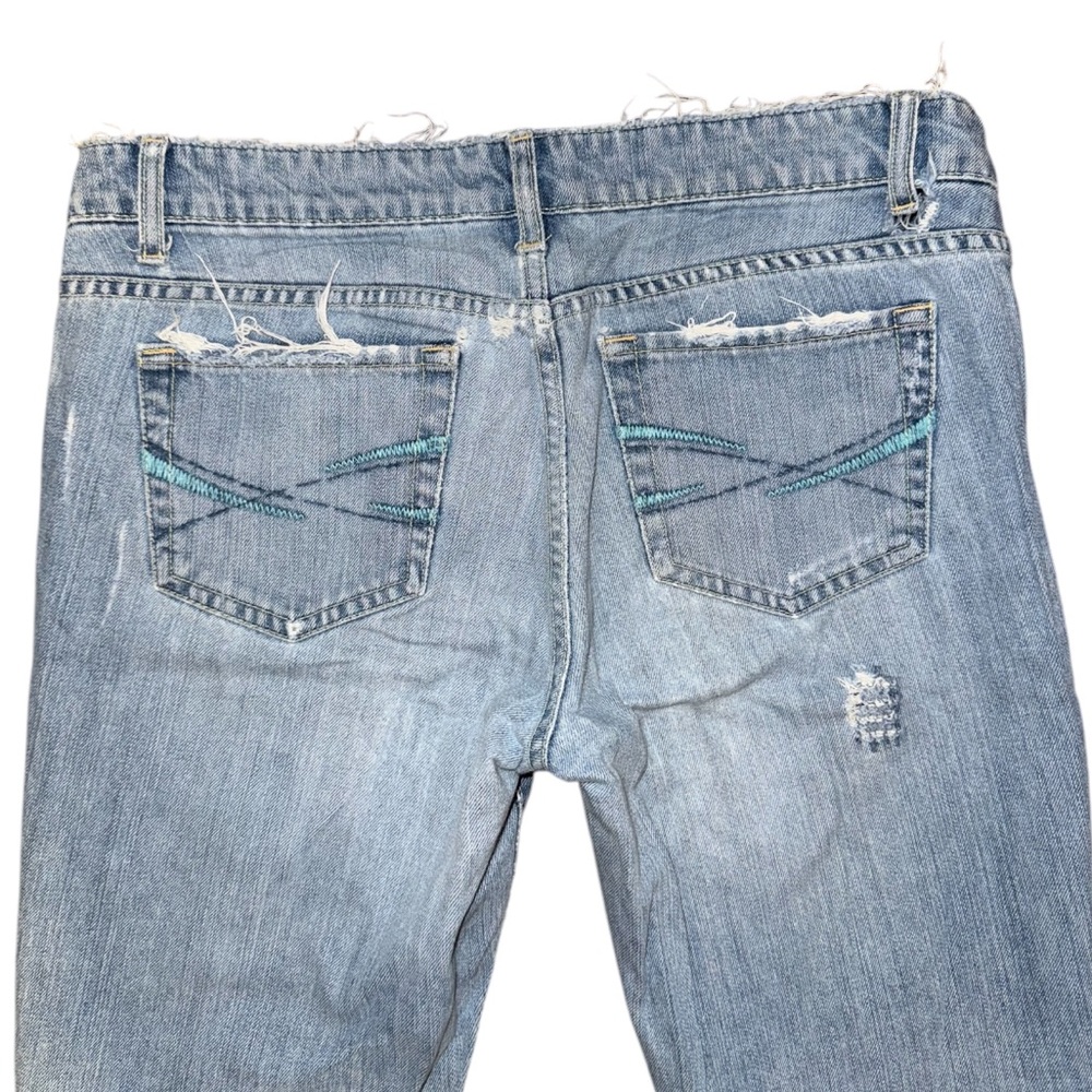 Light Blue Distressed Jeans - Picture 7 of 16